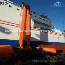 Double Chute Vertical Passage Marine Evacuation System